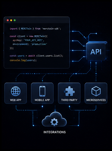 Platform API koji povezuje Client Applications i integracije